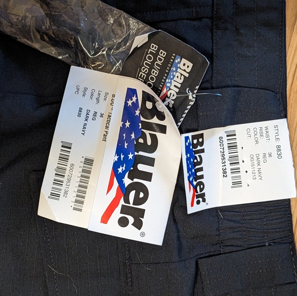 LOT of FOUR pair: NEW Blauer Men's Police Fire EMS Navy Pants 36x34 - Picture 3 of 9